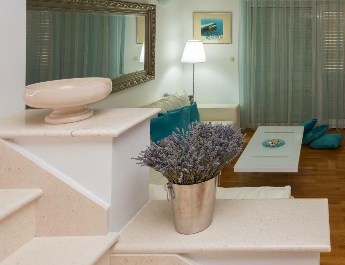 Andor - Lux, Two Beautiful Terraces With Sea & Sunset View Apartman Makarska Kültér fotó