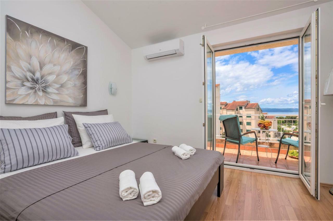 Andor - Lux, Two Beautiful Terraces With Sea & Sunset View Apartman Makarska Kültér fotó