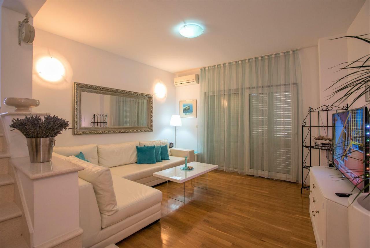 Andor - Lux, Two Beautiful Terraces With Sea & Sunset View Apartman Makarska Kültér fotó